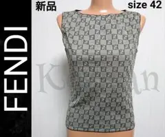 ☆新品・送料込み☆FENDI フェンディ☆ズッカ柄☆ロゴ☆ズッキーニ☆カットソー