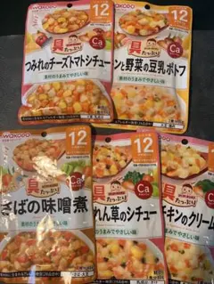 WAKODO 離乳食 ぐーぐーキッチン12ヶ月セット 6種