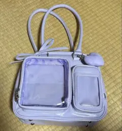 即購入可 WEGO きらふわぬい痛ボストンバッグ パープル