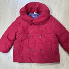 赤色ダブルボタン　中綿　コート M サマンサモスモス　100 95