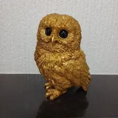 金運黄金大明神　縁起物　ふくろう