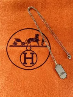 HERMES エルメス ゴールド プレート ネックレスのサムネイル