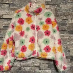カラフル花柄 ジャケット 美品