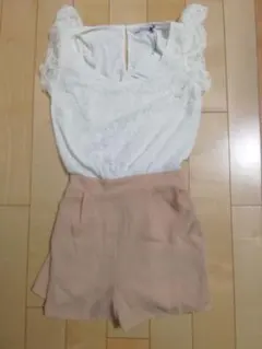 2a【激安送料込み】新品LIP SERVICEショートパンツ型ワンピース