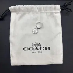 COACH コーチ 925 シングル コイン ハギーピアス