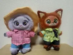 ズートピア ×MINISO ぬいぐるみセット ニック・ジュディ