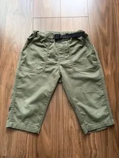 GU ハーフパンツ カーキ 120cm