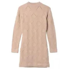 ESロゴ刺繍アーガイルニットワンピース　　eimy istoire