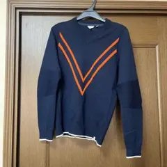 TaylorMade レディース Vネックセーター S ネイビー　ゴルフウェア