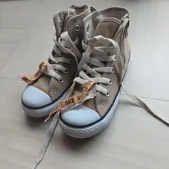 【美品】Converse All Star キッズシューズ ベージュ　19cm