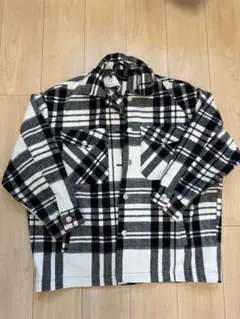 ZARA 生地厚めオーバーサイズ　チェック柄 シャツジャケット M