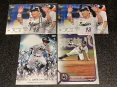 東京ヤクルトスワローズ 青木宣親 BBM topps まとめ売り 銀箔サイン