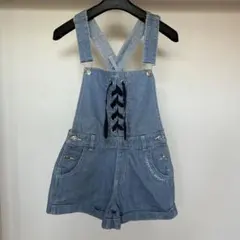 LOVETOXIC デニムオーバーオール ショートパンツ S 140