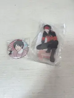 ワールドトリガー　アクスタ 缶バッジ　隠岐孝二