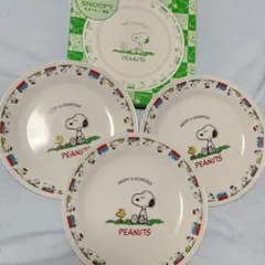 スヌーピー　陶器皿　絵皿3枚セット(バラ売り可)