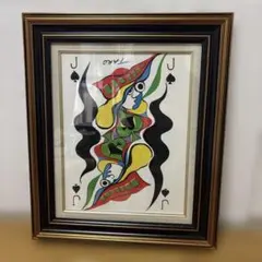 不*鳥様 岡本太郎 抽象画 万博 肉筆油彩 紙本著色 額装 洋画 ot62v 不*鳥様 岡本太郎 抽象画 万博 肉筆油彩 紙本著色 額装 洋画