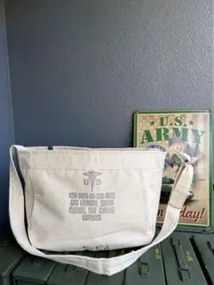 米軍実物80‘s ヴィンテージ ランドリーバッグ解体 ニュースペーパーバッグのサムネイル