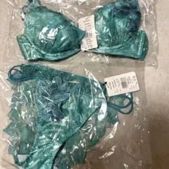 RAVIJOUR ブラジャー ショーツセット GREEN Sサイズさらに値下げ✨のサムネイル
