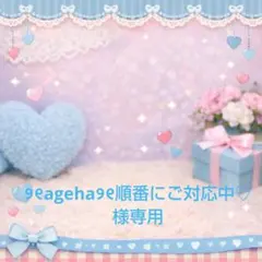 ୨୧ageha୨୧順番にご対応中♡様専用ページ