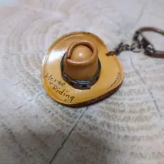 ウエスタンハット キーホルダー　レザー