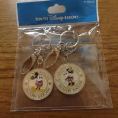 東京ディズニーリゾート ミッキー ミニー キーホルダー 2個セット