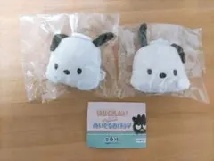 サンリオ　つかまりぬいぐるみバッジ　ポチャッコ