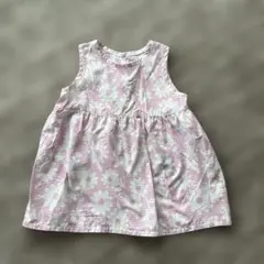 花柄ノースリーブワンピース
