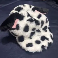 101匹わんちゃん ダルメシアン柄 ファーキャップ 耳付き　ディズニー