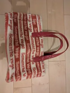 Samantha Vega ラージトートバッグ フリース ピンク 冬