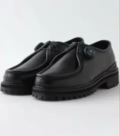 PG steven alan knock playground 44 新品未使用 PG × Steven Alan＞ KNOCK BLACK LEATHER/シューズ
