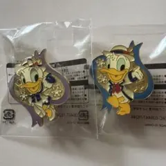 ディズニー ピンバッジ ドナルド チップとデール 2種セット アブーズ
