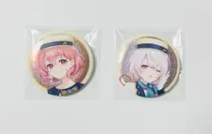 にじさんじ 缶バッジビスケット 笹木咲 椎名唯華 さくゆい 2個セット