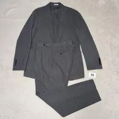 95 極美品　春夏　スーツセレクト　スーツ　グレー　A6 サイドアジャスターのサムネイル