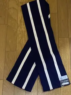 A.E. Clothier マフラー 紺白ストライプ