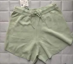 【新品未使用】ZARA ニットショートパンツ ミントグリーン サイズS
