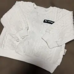 80 ホワイト 薄手 トレーナー SHEIN