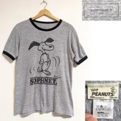 90s PEANUTS USA製 スヌーピー 半袖スウェット フェード - メルカリ