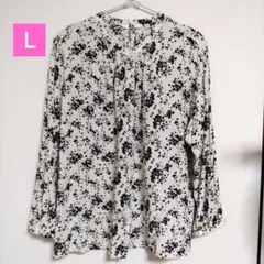花柄ブラウス 長袖