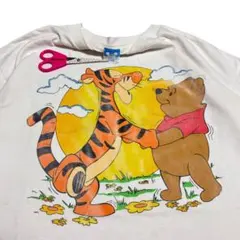 レア　80s Disney Vintageプーさん　ティガー　tシャツ USA製