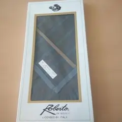 Roberto ストライプ 紳士用ハンカチ