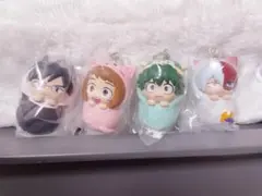 新品未開封　僕のヒーローアカデミア　おくるみますこっとチャーム　4点セット