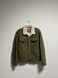 Levi's ボアデニムジャケット カーキ Sのサムネイル