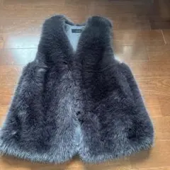 超美品✨ BLANCHA ブランカ ミンクファー モヘア ベスト ジレ - メルカリ