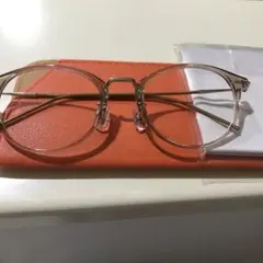 新品未使用　軽量クリアベージュカラー眼鏡