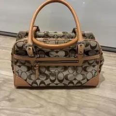 COACH ハンドバッグ　シグネチャー　保存袋付き