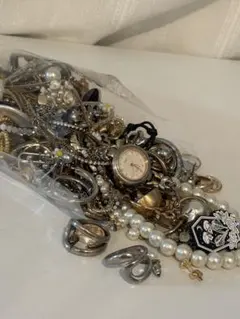 ネックレスピアス　リング　シルバー ゴールド パール　アクセサリーまとめ売り