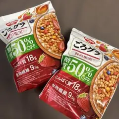 日清シスコ　ごろグラ　贅沢果実　グラノーラ　糖質50%オフ　ロカボ　2個セットのサムネイル