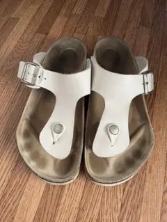 BIRKENSTOCK Gizeh ホワイト サンダル 37のサムネイル