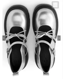 GRL リボンストラップ厚底ローファー