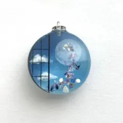 No.381【送料無料】情景レジン　キーホルダー　ネックレス